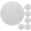 18Pcs PP Material Sink Filter Cover Shower Drain Protector White 1