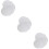 18Pcs PP Material Sink Filter Cover Shower Drain Protector White 11