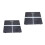2Pcs Glass Square Digital Electronic With Display Black 6