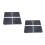 2Pcs Glass Square Digital Electronic With Display Black 9