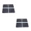 2Pcs Glass Square Digital Electronic With Display Black 10
