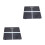 2Pcs Glass Square Digital Electronic With Display Black 7