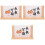 3Pcs Wood Picture Frames Rustic Multi Use Craft and Photo Display 5