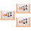3Pcs Wood Picture Frames Rustic Multi Use Craft and Photo Display 8
