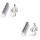 2 Sets Metal Guitar Slide Stick Accessories 6