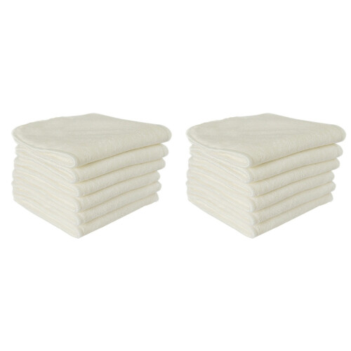 12 Pcs Baby Cloth Diapers Bamboo Fibre Microfiber 4 Layer 1