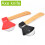 Axe Pizza Cutter Bamboo Handle Rotating Blade Pizza Knife 3