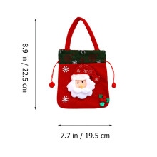 6 Pcs Candy Bag Christmas Wrapping Drawstring Bag For Dolls