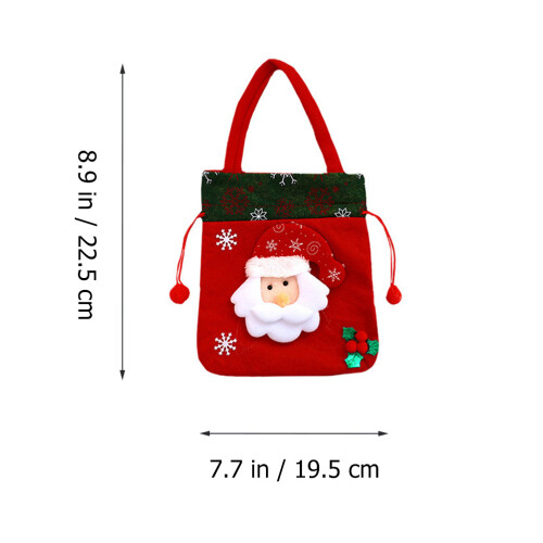 6 Pcs Candy Bag Christmas Wrapping Drawstring Bag For Dolls