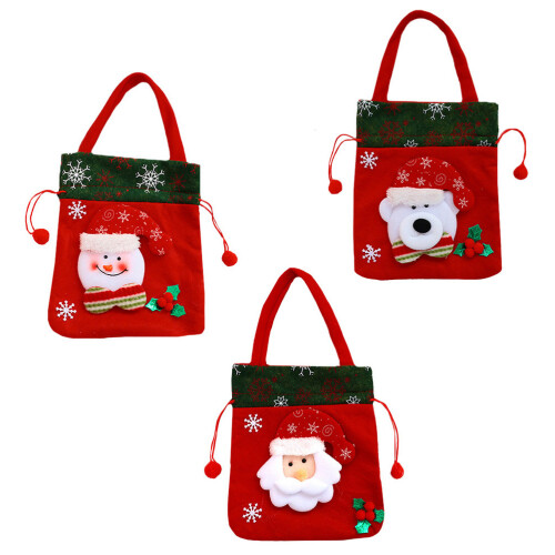 6 Pcs Candy Bag Christmas Wrapping Drawstring Bag For Dolls 2