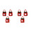 6 Pcs Candy Bag Christmas Wrapping Drawstring Bag For Dolls 5
