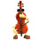 3 Pcs Music Box Swinging Violin Desktop Ornament Random Melody 1