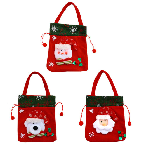 6 Pcs Candy Bag Christmas Wrapping Drawstring Bag For Dolls 1