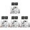 4 Sets Practical Wall Clock Mechanism Replacement Diy Movement 4