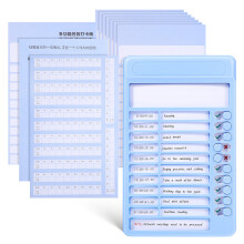 5Pcs Erase Chore Charts with Smooth Sliders for Wall Or Desk