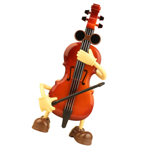 3 Pcs Music Box Swinging Violin Desktop Ornament Random Melody 1