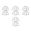 8 Pcs Sensor Cover Anti-Theft Iron Wire Guard For Fire Detectors 4