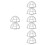 8 Pcs Sensor Cover Anti-Theft Iron Wire Guard For Fire Detectors 5