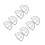 8 Pcs Sensor Cover Anti-Theft Iron Wire Guard For Fire Detectors 8