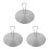 3Pcs Kitchen Stainless Steel Heat Diffuser Plates Silver for Cookware 6