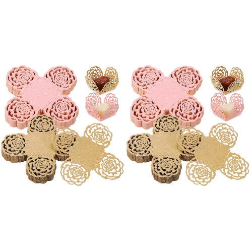 200Stk Mini Backförmchen Papier Cupcakes Trüffel Schokoladenhülle 1