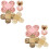 200Stk Mini Backförmchen Papier Cupcakes Trüffel Schokoladenhülle 6