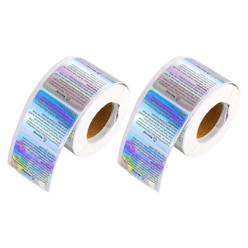 8Rolls Silver Wax Melt Safety Labels for DIY Candle Making