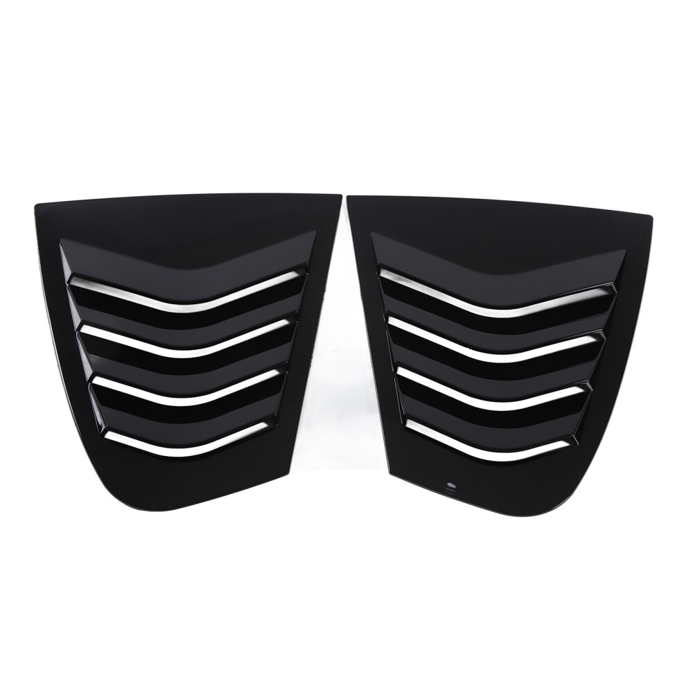 Lightweight Glossy 3 Series F30 2013-2018 Side Window Louver Cover Black 4901352029298