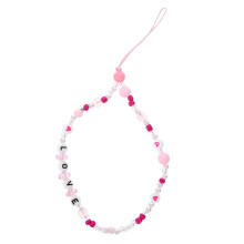 3Pcs Special-Shaped Acrylic Beaded Phone Lanyard Hanging Rope