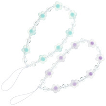 8 Pcs Phone Charm Straps Beaded Lanyards For Mobile Phones Cameras