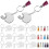 120 Sets Sublimation Key Ring Blanks Handicraft Key Chain 2