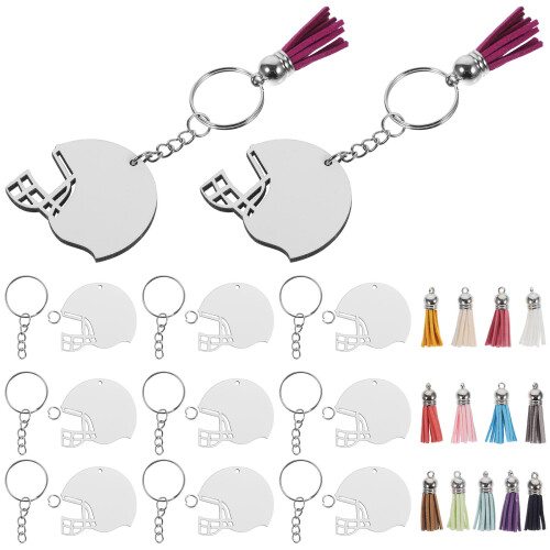 120 Sets Sublimation Key Ring Blanks Handicraft Key Chain 1