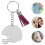 120 Sets Sublimation Key Ring Blanks Handicraft Key Chain 11