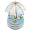2Pcs Wooden Rotating Music Box Classic Carousel Retro Wind Up Decor 1