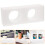 2Pcs Strong White Epe Cup Holder Tray for Food and Picnic 8