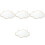 4Pcs Cloud Wooden Mirror Modern Wall Decor Hanging Ornament 5
