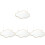4Pcs Cloud Wooden Mirror Modern Wall Decor Hanging Ornament 4