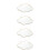 4Pcs Cloud Wooden Mirror Modern Wall Decor Hanging Ornament 10