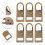 8 stuks multifunctionele DIY ritskoppen, ritsgrepen, kledingritstags 4