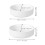 8 Pcs Ceramic Round Plant Saucer Drip Tray 11