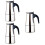 3Pcs Stainless Steel Coffee Maker 200Ml Stovetop Filter Pot 8