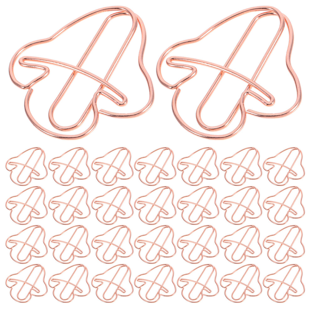 250 Pcs Cute Mushroom Paper Clips For Office School Desk Accessories 034170864742