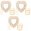 3 Sets Wooden Knitting Macrame Trimming And Cutting Template 5