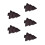 5Pcs Christmas Tree Shaped Snack Tray For Candy And Nuts 6