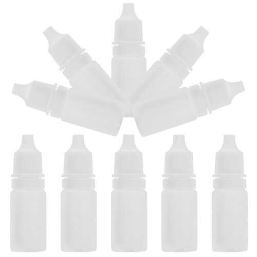 20 Pcs Mini Squeeze Dropper Bottles Portable Liquid Eye Dropper (L)