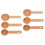 6 Pcs Wood Measuring Spoons For Coffee Beans 6