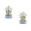 2Pcs Wooden Rotating Music Box Classic Carousel Retro Wind Up Decor 5