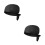 2Pcs Black Catering Pirate Chef Hat Adjustable Kitchen Uniform Cap 11