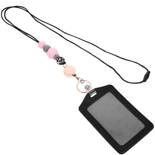 4 Sets Id Card Holder With Lanyard For Bus Work Cards 2