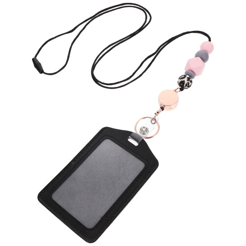 4 Sets Id Card Holder With Lanyard For Bus Work Cards 1